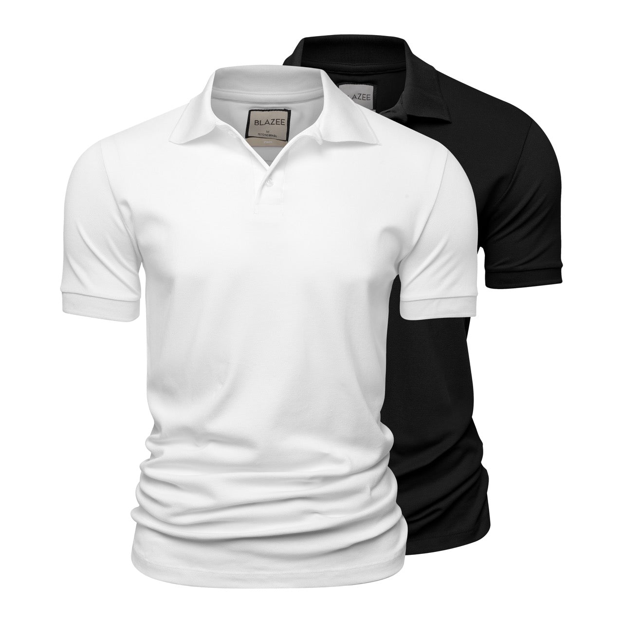 Kit 2 Polos Piquet Algodão Pima